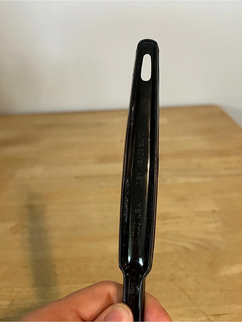 Vintage Ekco Nylon Ladle Soup Black Double Pour Spout Plastic Dishwasher Safe